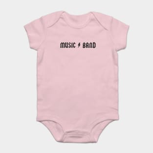 music band thunder bolt Baby Bodysuit